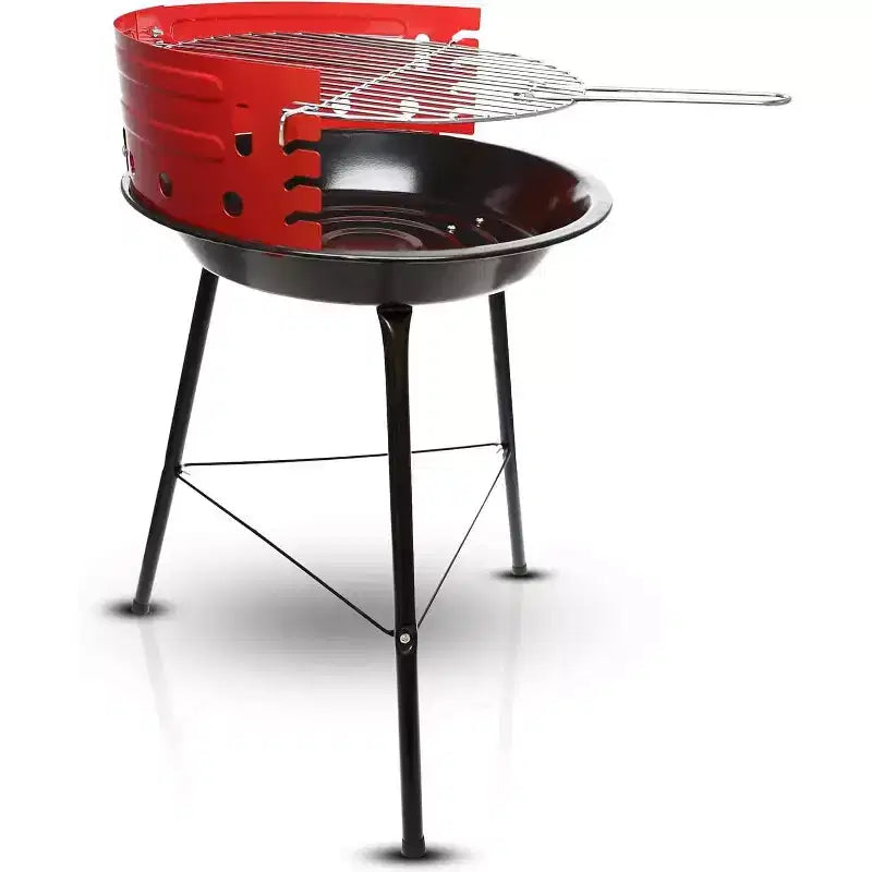 GasOne 16-inch Portable Charcoal Grill  Barbecue Grill with 4 Levels for Flame Control  Dual Venting System  for Backyard, Camping, Boat