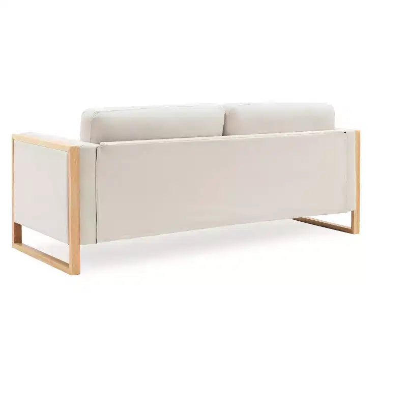 Christopher Knight Home Salal Canapé moderne 3 places rembourré de 79 po avec accoudoirs carrés