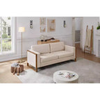 Christopher Knight Home Salal Canapé moderne 3 places rembourré de 79 po avec accoudoirs carrés