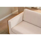 Christopher Knight Home Salal Canapé moderne 3 places rembourré de 79 po avec accoudoirs carrés