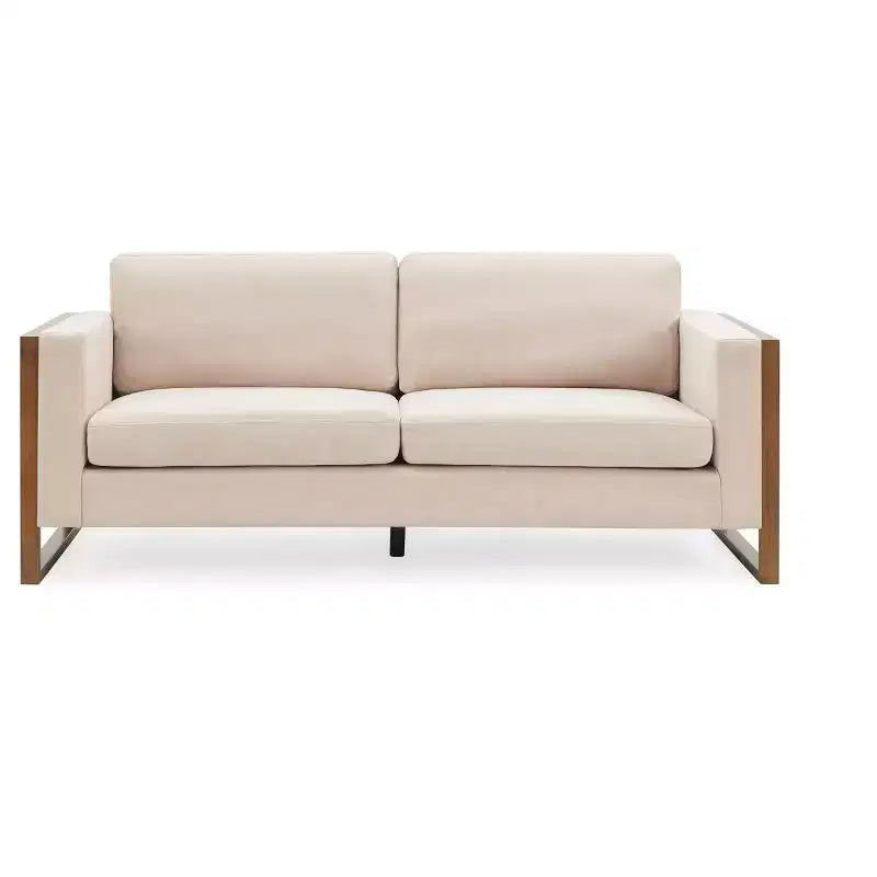 Christopher Knight Home Salal Canapé moderne 3 places rembourré de 79 po avec accoudoirs carrés