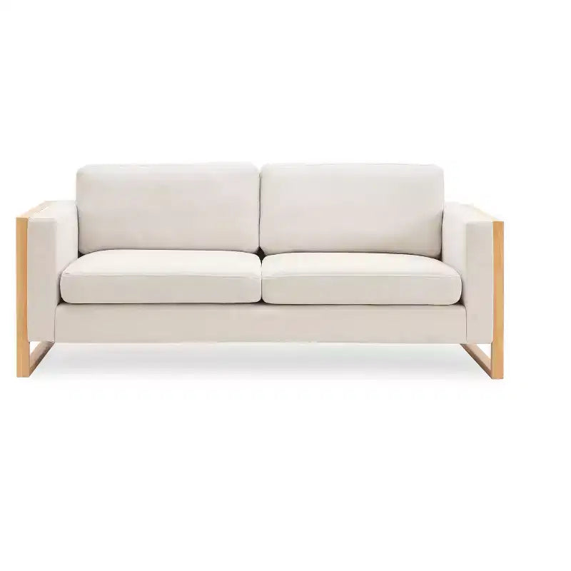 Christopher Knight Home Salal 79 Modern Upholstered 3 Seater Sofa with Square Arm