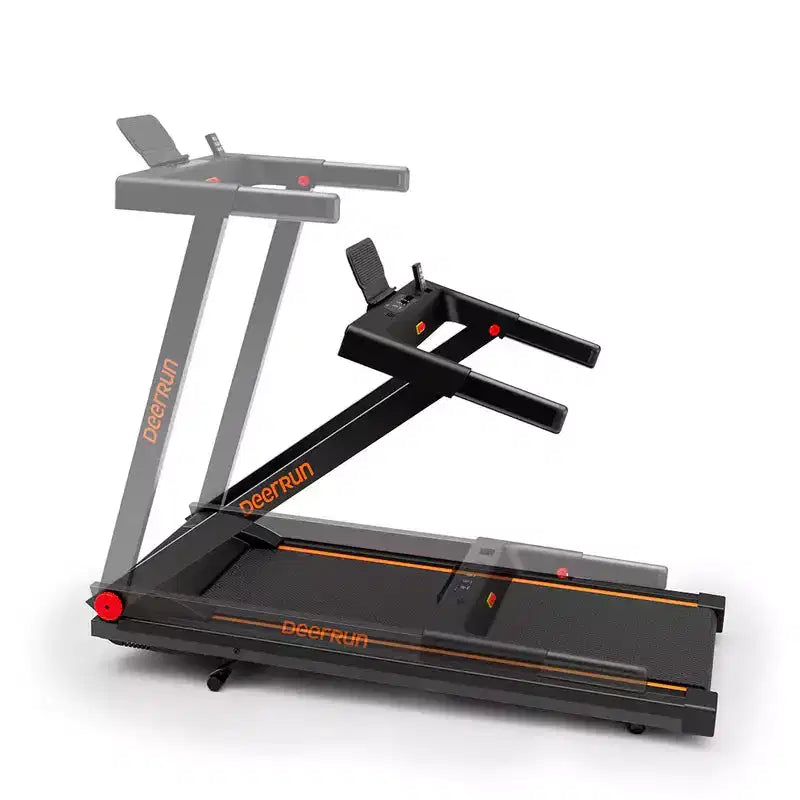 Tapis de course pliable intelligent DeerRun A1 Ultra, inclinaison de 6 %, 0,6-7,5 mph, ceinture de 39,37 x 16,53 pouces