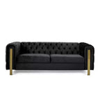 Christopher Knight Home Keyser 83 Velvet Upholstered 3 Seater Sofa