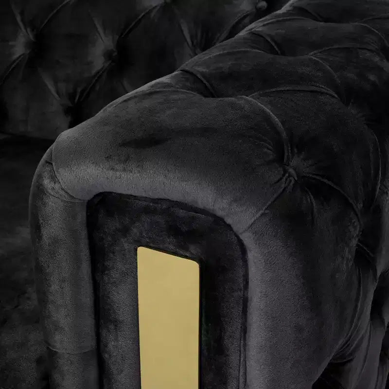 Canapé 3 places en velours Christopher Knight Home Keyser 83