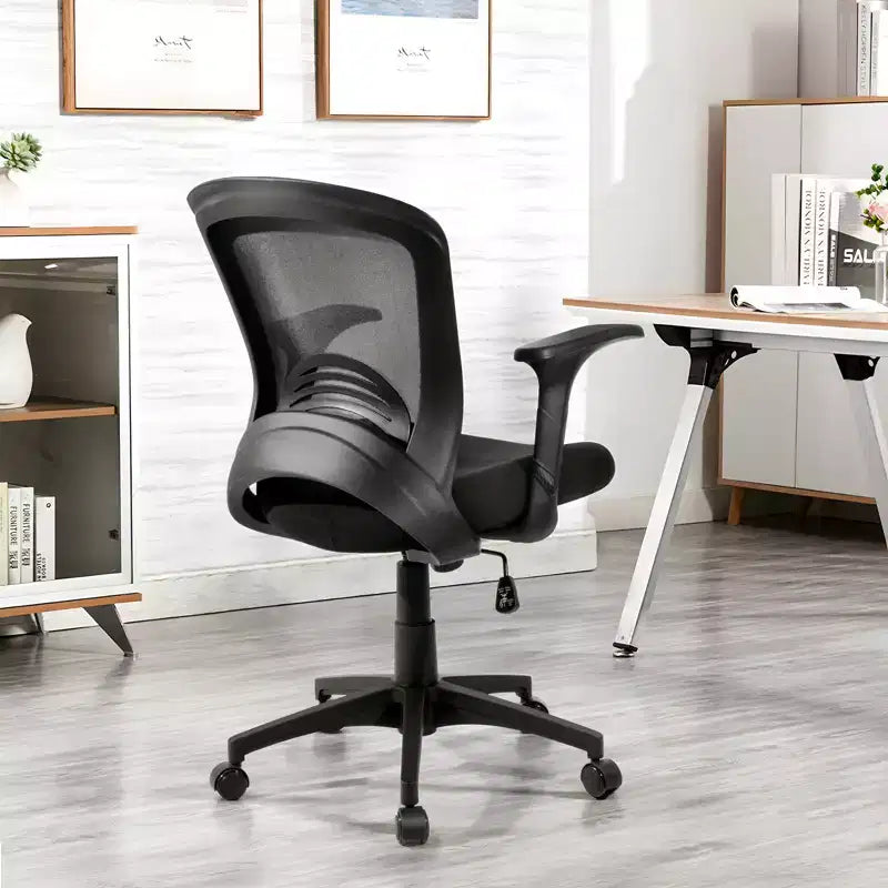 Ergonomic Mesh Office Chair 330 lb Capacity Computer Desk Chair with Built-In Lumbar Support High-Density Foam Seat Five-Star Base