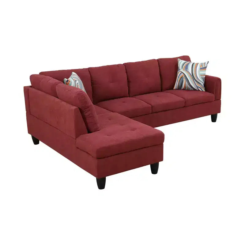 Luxurious Chenille Velvet 3-Piece Sofa Set: Dual Spring Comfort