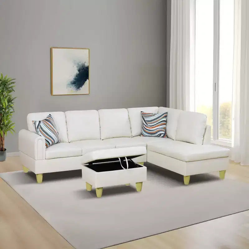 Chenille Velvet Sofa, Three-Piece Set for Living Room, Features Double-Layer Spring and Soft Comfort