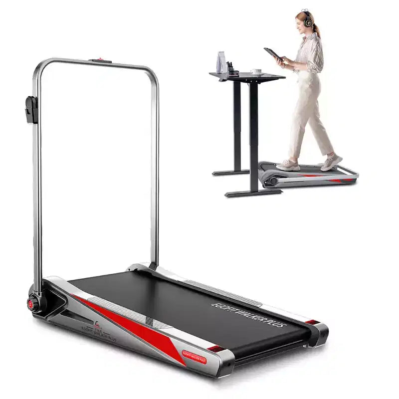 EGOFIT Walker Plus M1T - Gris Froid, Tapis roulant pliable 2-en-1, Marche et Jogging