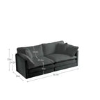 Upholstered Loveseat and Couch 2-Piece Sofa Collection, Ideal for Living Room, Home Office or Lounge, 2+2 Seating Sofa Set