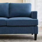 Hyleory 3-Seater Simple Design Sofa - Modern Fabric Sofa with Wooden Frame and Comfortable Cushions