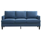Hyleory 3-Seater Simple Design Sofa - Modern Fabric Sofa with Wooden Frame and Comfortable Cushions