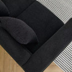 81-Inch Oversized 3-Seater Sectional Sofa for Living Room - Comfortable Fabric with Deep Seating and 3 Pillows