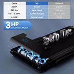 Tapis roulant pliable 3-en-1 Costway avec applications intelligentes, télécommande, écran LED et haut-parleurs bleu/argent