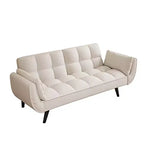 Canapé de salon, canapé 2 places avec deux accoudoirs et coussins décoratifs, coussin d'assise touffeté, canapé confortable pour appartement, chambre, petit espace