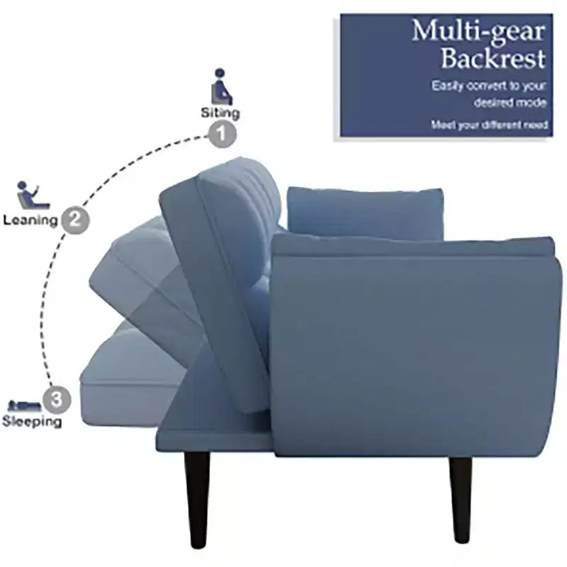 Canapé de salon, canapé 2 places avec deux accoudoirs et coussins décoratifs, coussin d'assise touffeté, canapé confortable pour appartement, chambre, petit espace