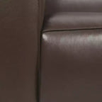 Christopher Knight Home Kaia 80 Contemporary Square Arm Faux Leather 3 Seater Sofa with Birch Wood Legs