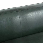 Christopher Knight Home Kaia 80 Contemporary Square Arm Faux Leather 3 Seater Sofa with Birch Wood Legs