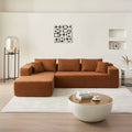104.33 Modern Trend Combination Sofa - High-Density Fabric Leisure Sofa, Cloud-Shaped Corner Sofa