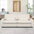 MUUEGM 89 Square Arm Corduroy Sofa| Upholstered Sofa with Deep Seat, Washable Cover, Removable Cushions