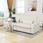 MUUEGM 89 Square Arm Corduroy Sofa| Upholstered Sofa with Deep Seat, Washable Cover, Removable Cushions