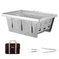 Naturehike Camping Charcoal Grill for IGT Table,Folding Barbecue Grill with Tongs&Carry Bag,Portable BBQ Grill for Outdoor Camping Cooking Tailgating