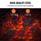 Gril de camping pliant VEVOR, grille en acier robuste, 18 grilles de camping portables pour foyer, équipement de cuisson pour feu de camp