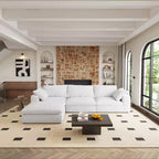 1 Piece Soft and Comfortable Sofa OttomanFilled With Down