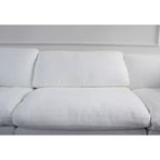 1 Piece Antique White Down Filling Sofa Middle Seater