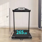 Tapis roulant NAYSAYE avec inclinaison réglable et ceinture de course plus large pour la maison ou la salle de sport, noir, 16.6*6*42.3