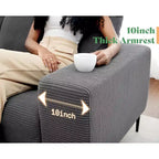 AMERLIFE 89 3 Seater Modern Sofa with Extra Deep Seats, Comfy Couch for Living Room