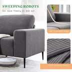 AMERLIFE 89 3 Seater Modern Sofa with Extra Deep Seats, Comfy Couch for Living Room