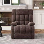 Canapé inclinable réglable (110 - 160), pouf repose-pieds + poche latérale, design ergonomique