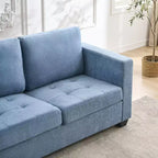 89 Inch Sofa, Oversized 3 Seat Sofa, Chenille Fabric Upholstered Sofa with Wide Armrest and Removable Cushion, for Living Room, Bedroom