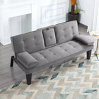 MAYEERTY 65in Modern Design Sleeper Sofa Bed Easy-Convertible Couch