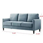 Canapé Airell en velours Home Design