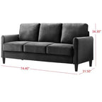 Canapé Airell en velours Home Design