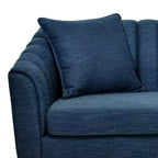 GDFStudio Shorey Contemporary 3-Seater Upholstered Sofa with Tufted Channel Stitch Design