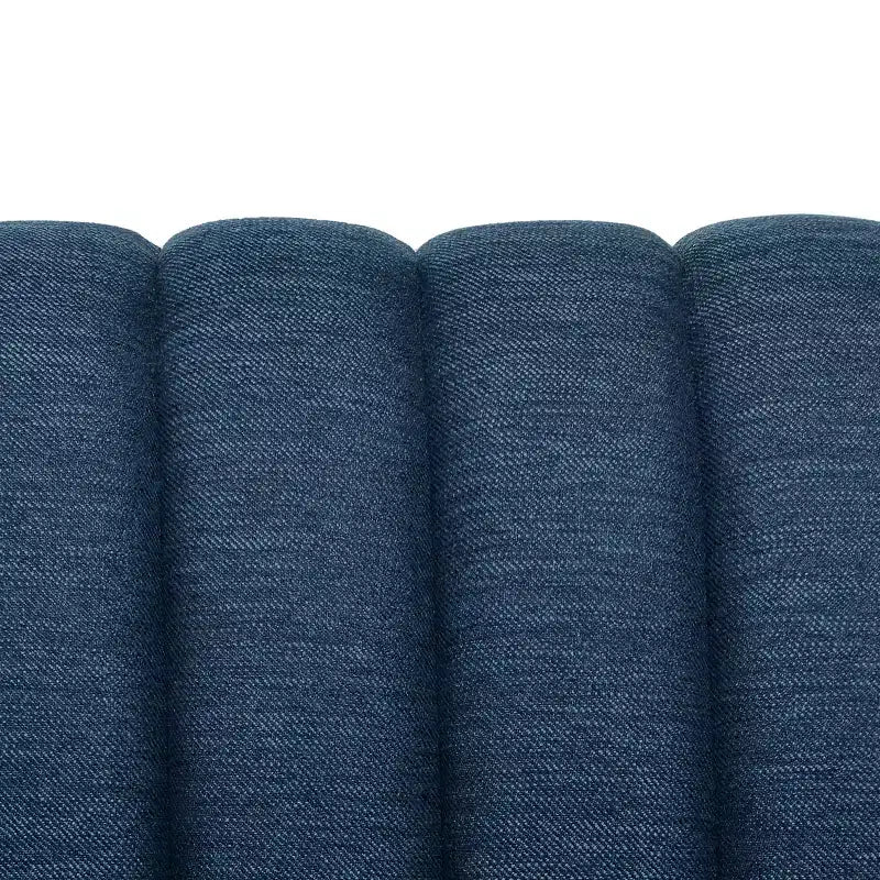 GDFStudio Shorey Contemporary 3-Seater Upholstered Sofa with Tufted Channel Stitch Design