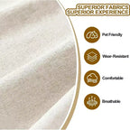 80 Linen Sofa, 3 Seater Sofa, Modern Couch and Sofa, Comfy Armrests and Seats and Backrests