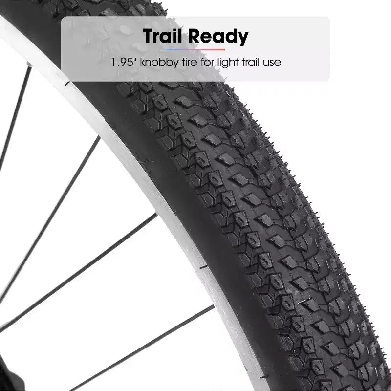 BAMCBASE 24 26 Vélo de montagne, cadre en acier à haute teneur en carbone 18 vitesses, VTT de sport pour adulte