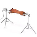 ROVSUN 46 Electric Rotisserie Grill, Pig Lamb Spit Roaster Stand Rotisserie 176 Lbs Capacity, Charcoal Rotisserie Grill Kit Stainless Steel
