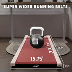 Tapis de course NAYSAYE avec design compact, supporte une capacité de 110 kg pour le fitness à la maison ou au bureau, Rose, 49.2*20.47*4.92