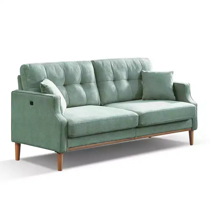 MAYEERTY Living Space Sofa with Waterproof Fabric 3 Seater for Living Room Office Blue