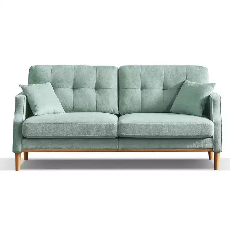 MAYEERTY Living Space Sofa with Waterproof Fabric 3 Seater for Living Room Office Blue