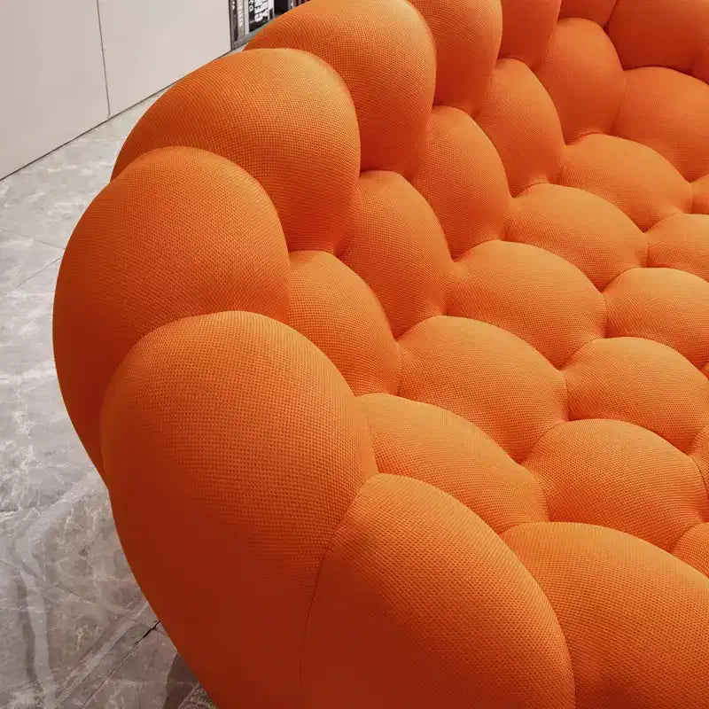 MAYEERTY 74.8 Canapé moderne 2 places Bubble Canapé rembourré Tissu maillé 3D pour salon