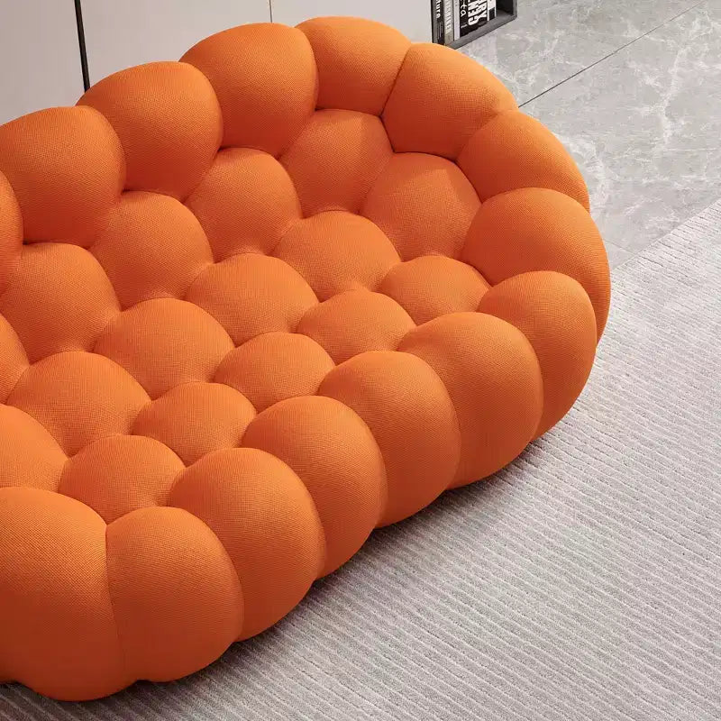 MAYEERTY 74.8 Canapé moderne 2 places Bubble Canapé rembourré Tissu maillé 3D pour salon