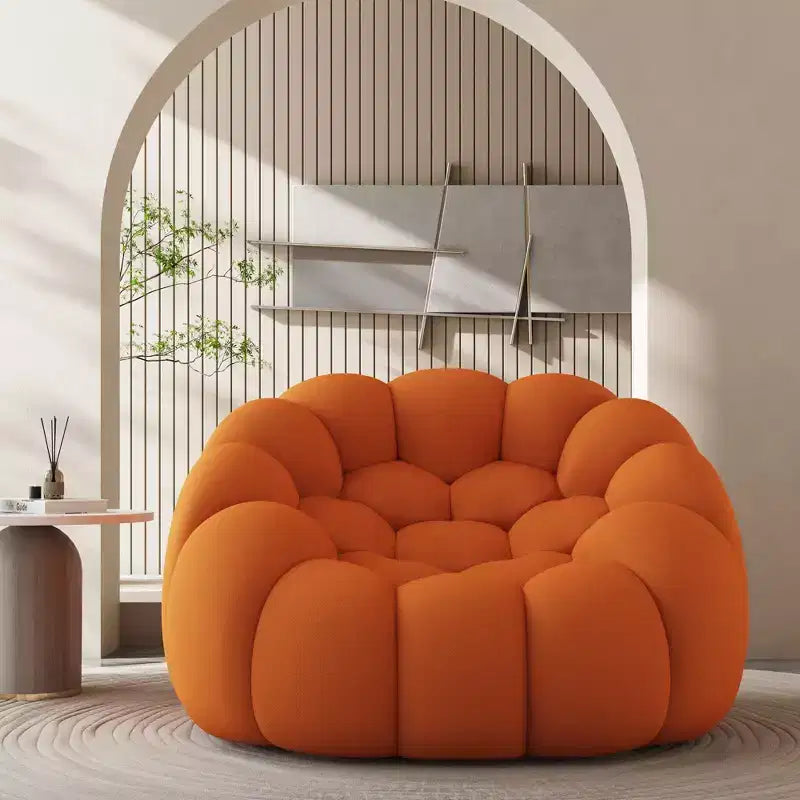 MAYEERTY 74.8 Modern Loveseat Bubble 2 Seater Upholstered Sofa Couch 3D Textile Mesh Fabric for Living Room