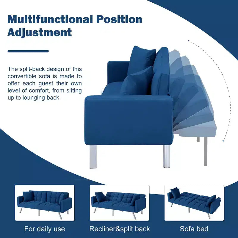 MAYEERTY Modern Upholstered Loveseat Couch Sofa or Living Room
