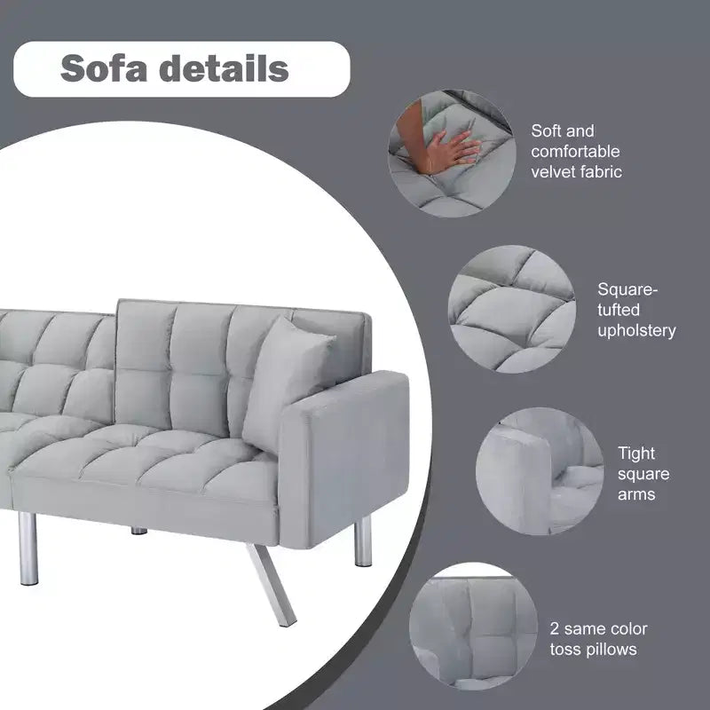 MAYEERTY Modern Upholstered Loveseat Couch Sofa or Living Room